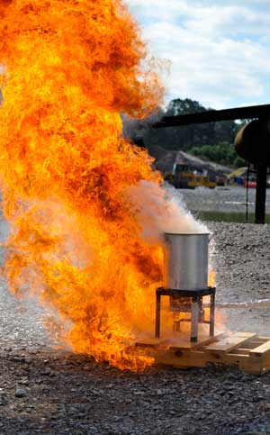 Thanksgiving day turkey frier fire accident