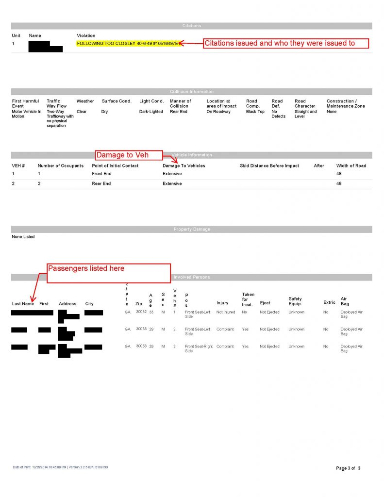 ACCIDENT REPORT